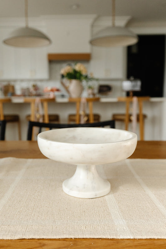 Marble Pedestal Bowl