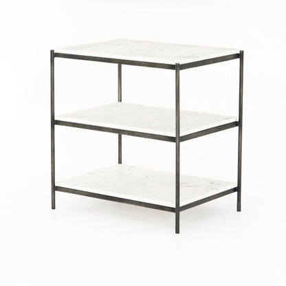 Marble Nighstand - 25.00"w x 18.00"d x 26.00"h