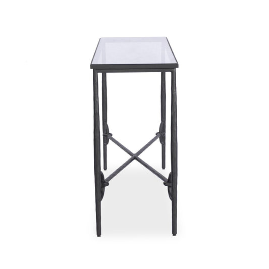 Iron & Glass Console - 70.00"w x 16.00"d x 32.00"h