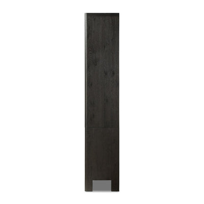 Bookcase - Black Oak                         84”w x 18”d x 94”h