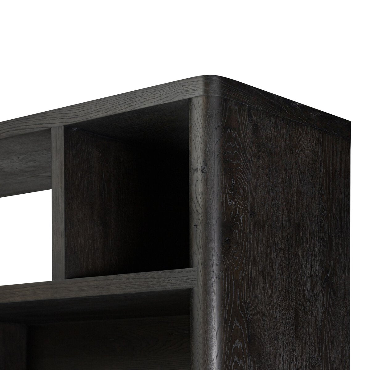 Bookcase - Black Oak                         84”w x 18”d x 94”h