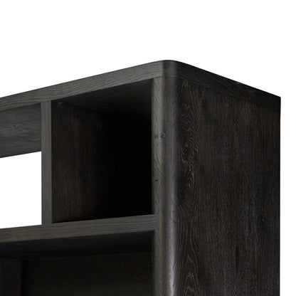 Bookcase - Black Oak                         84”w x 18”d x 94”h