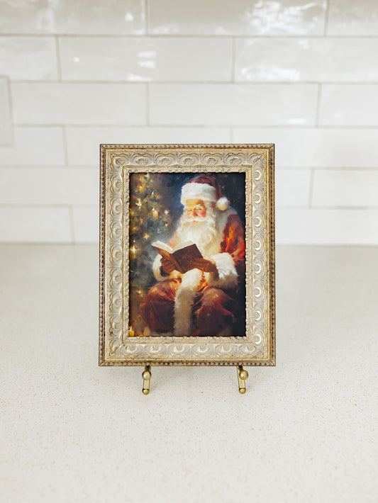 Classic Santa Framed Art - 4 Sizes