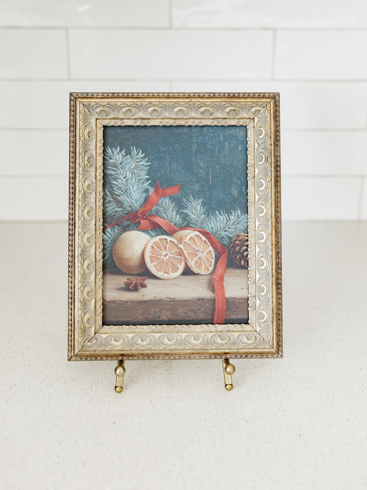 Christmas Oranges Framed Art - 2 Sizes