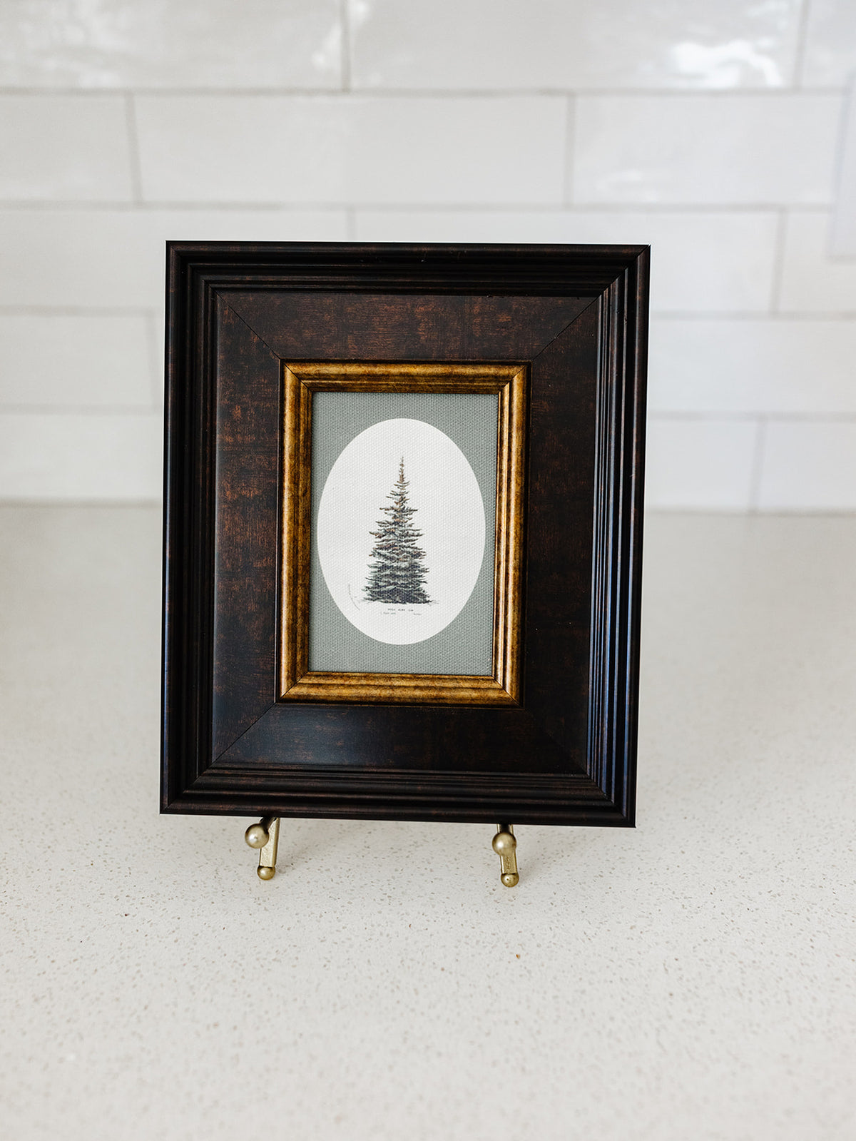 Oval Matte Tree Framed Art - 2 Sizes