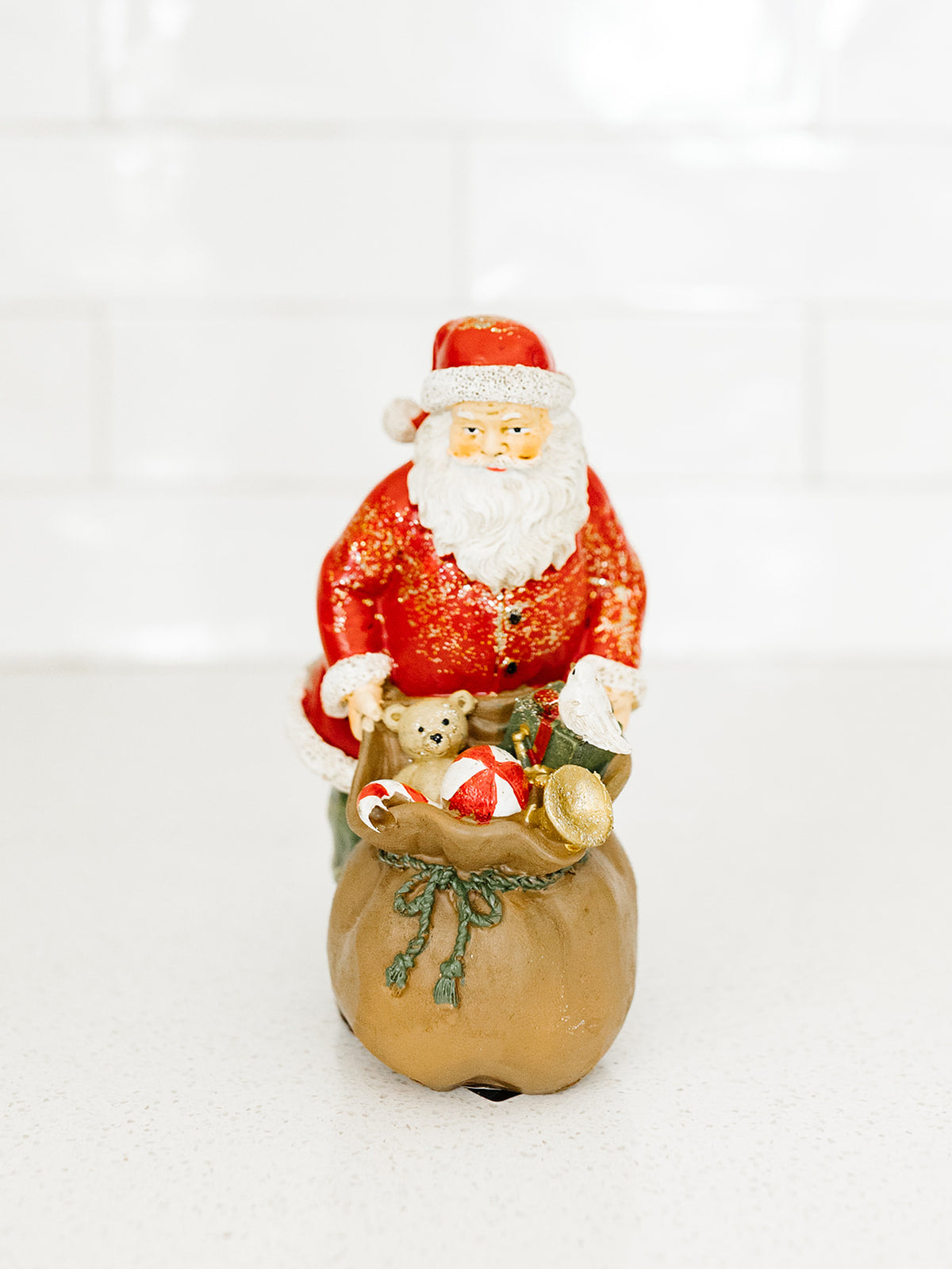 Glittered Resin Traditional Santa - 3 Styles