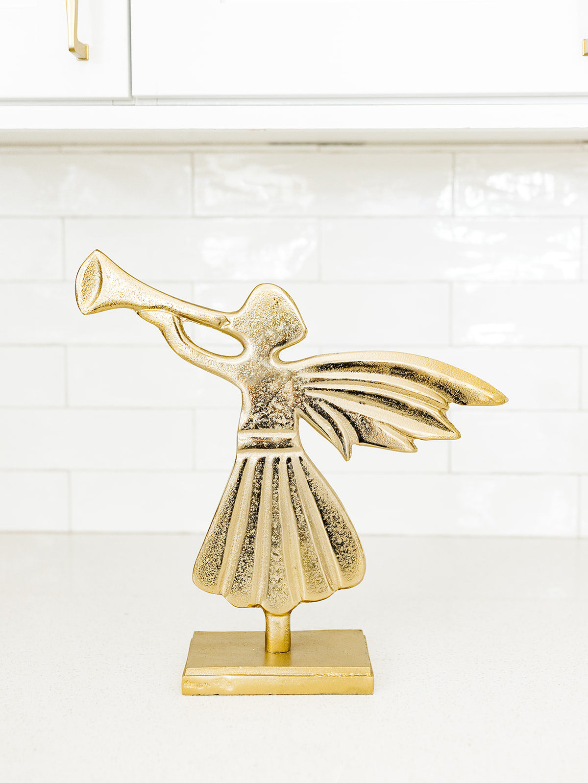 Gold Angel with a Trumpet - 2 sizes available