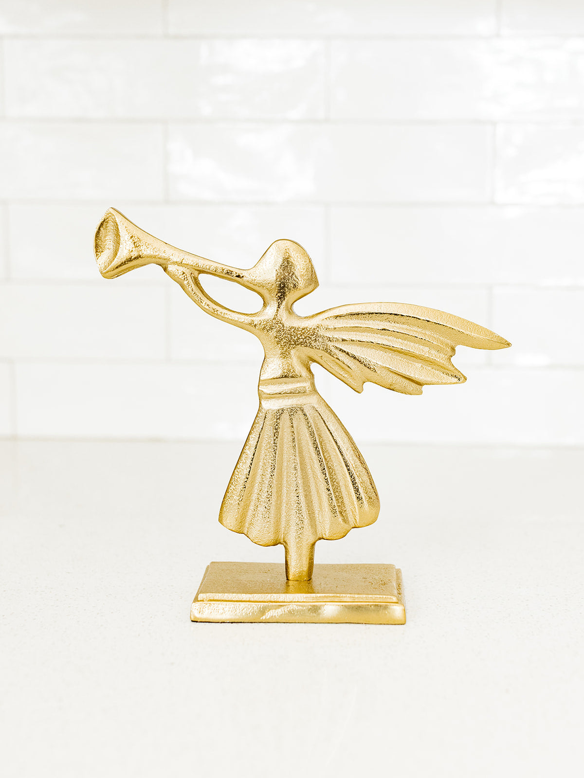 Gold Angel with a Trumpet - 2 sizes available