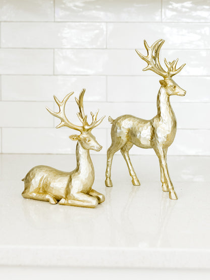 Gold Finish Deer - 2 Styles