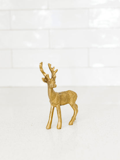 Gold Christmas Reindeer - 6"