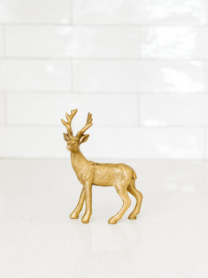 Gold Christmas Reindeer - 6"