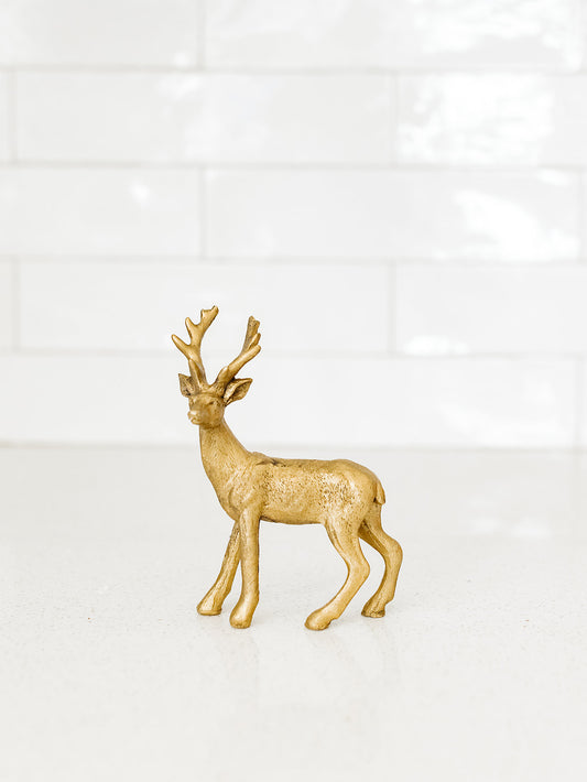 Gold Christmas Reindeer - 6"