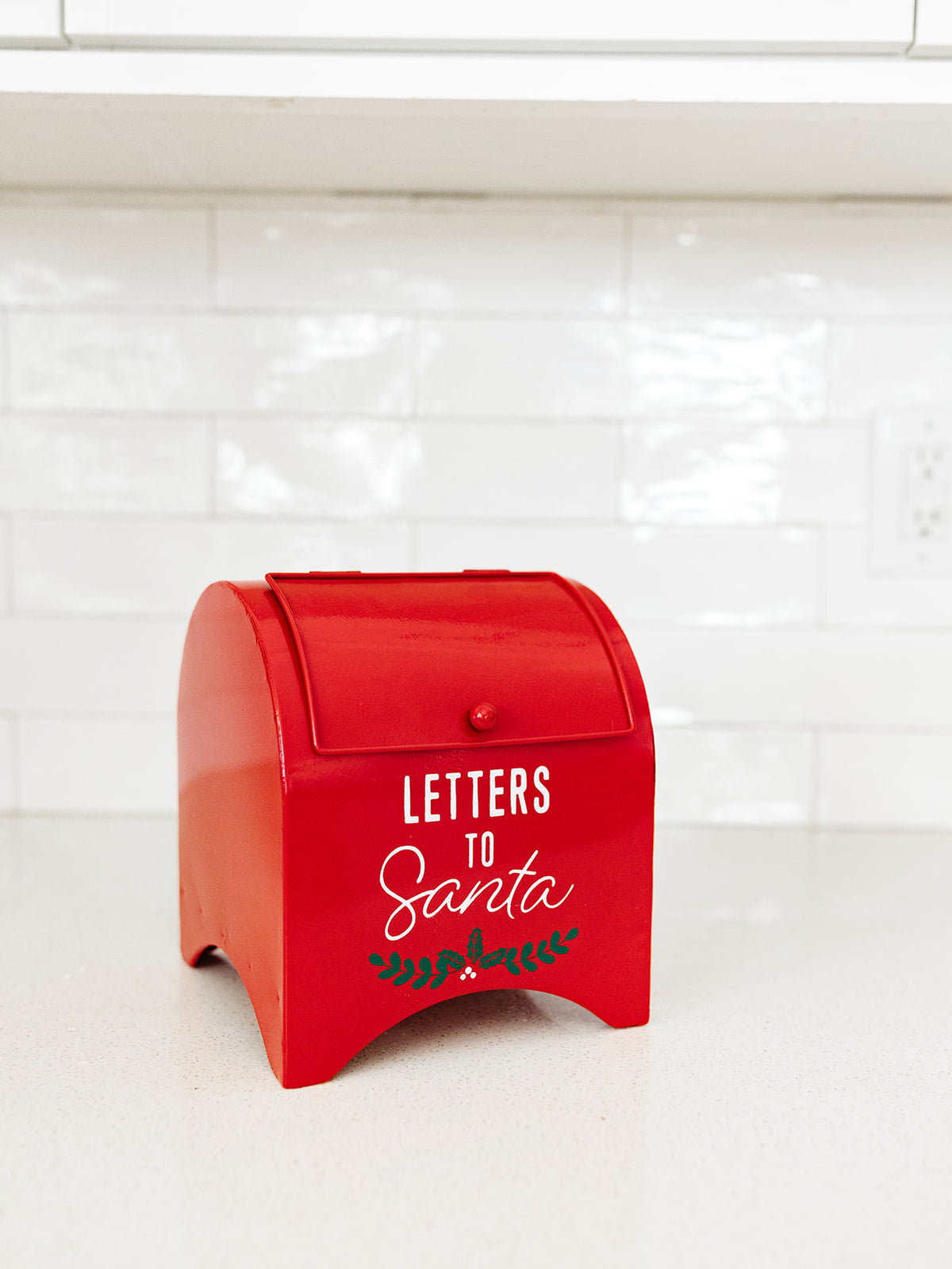 Metal "Letters to Santa" Mailbox - 8"x7"