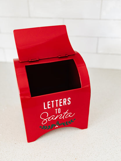 Metal "Letters to Santa" Mailbox - 8"x7"