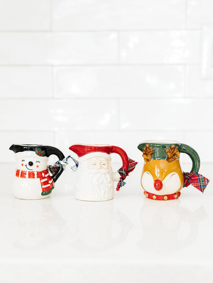 Christmas Creamer - 3"x2.5" - 3 Styles