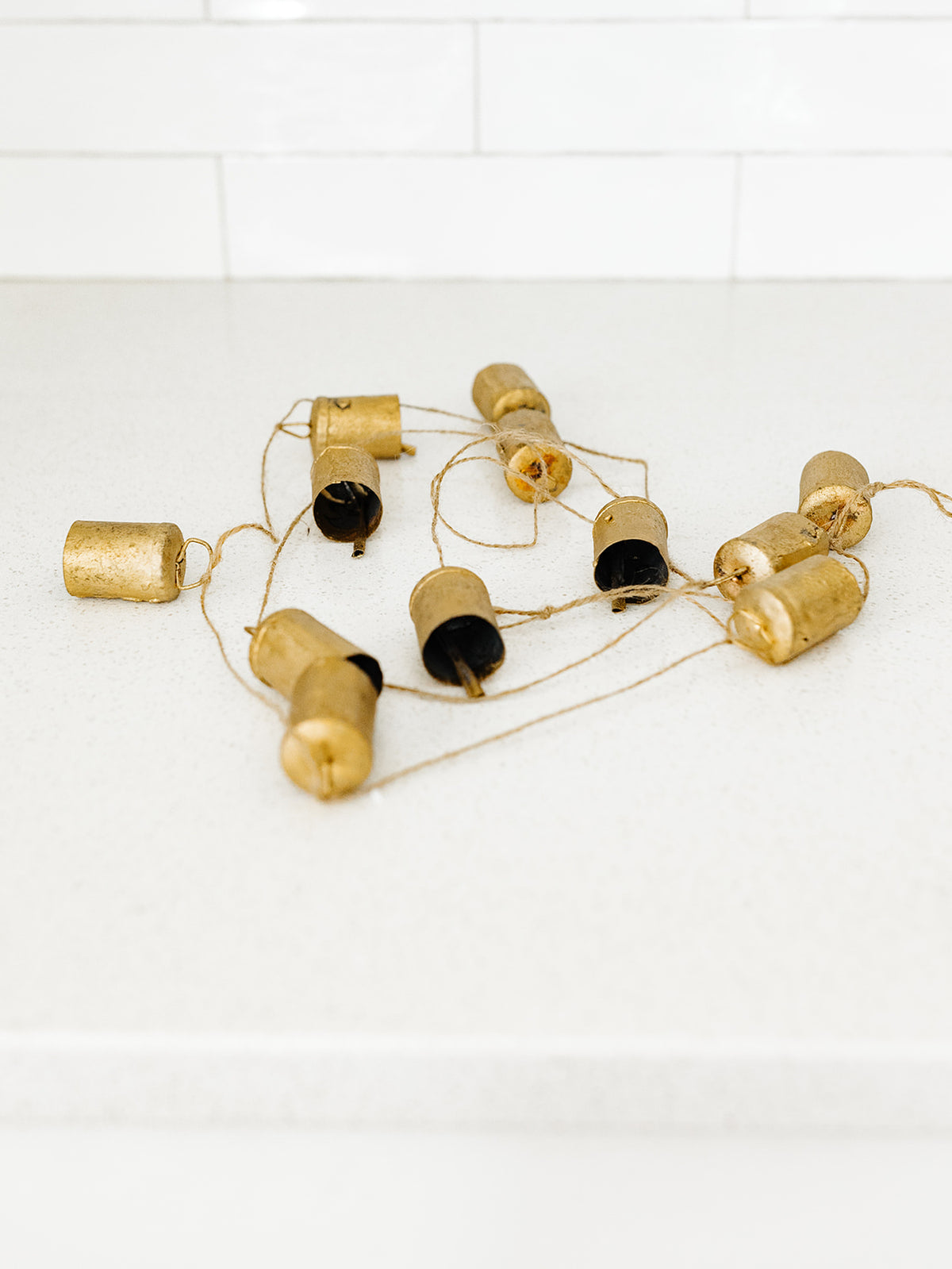 Gold Bell Garland - 72"