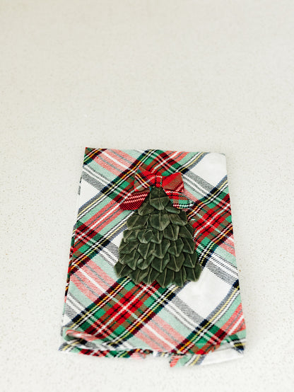 Velvet Icon Plaid Towel - 2 Styles