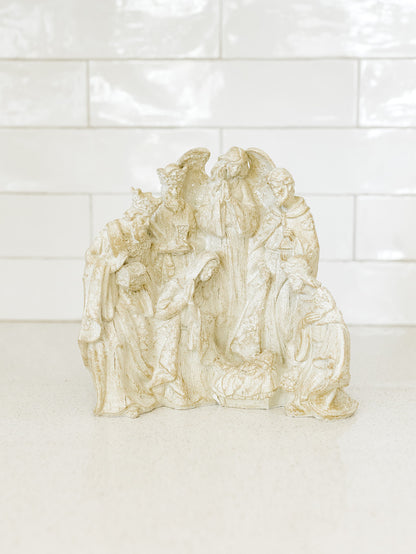 White Nativity - 9"