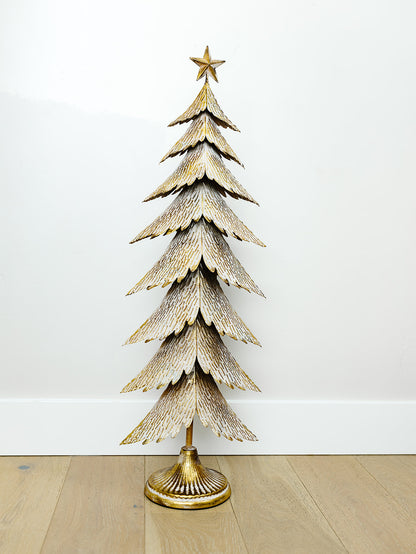 Antique Gold Christmas Tree - 2 Sizes (local pick up only on this item)