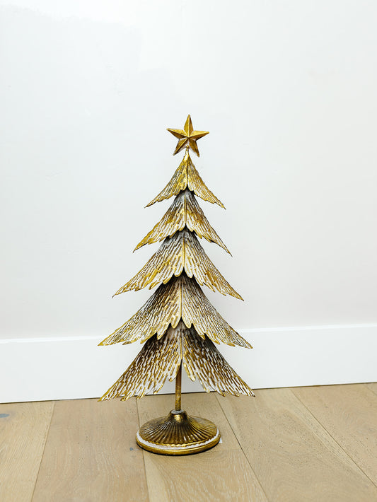 Antique Gold Christmas Tree - 2 Sizes (local pick up only on this item)