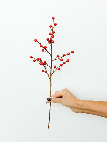 Red Berry Spray - 18”