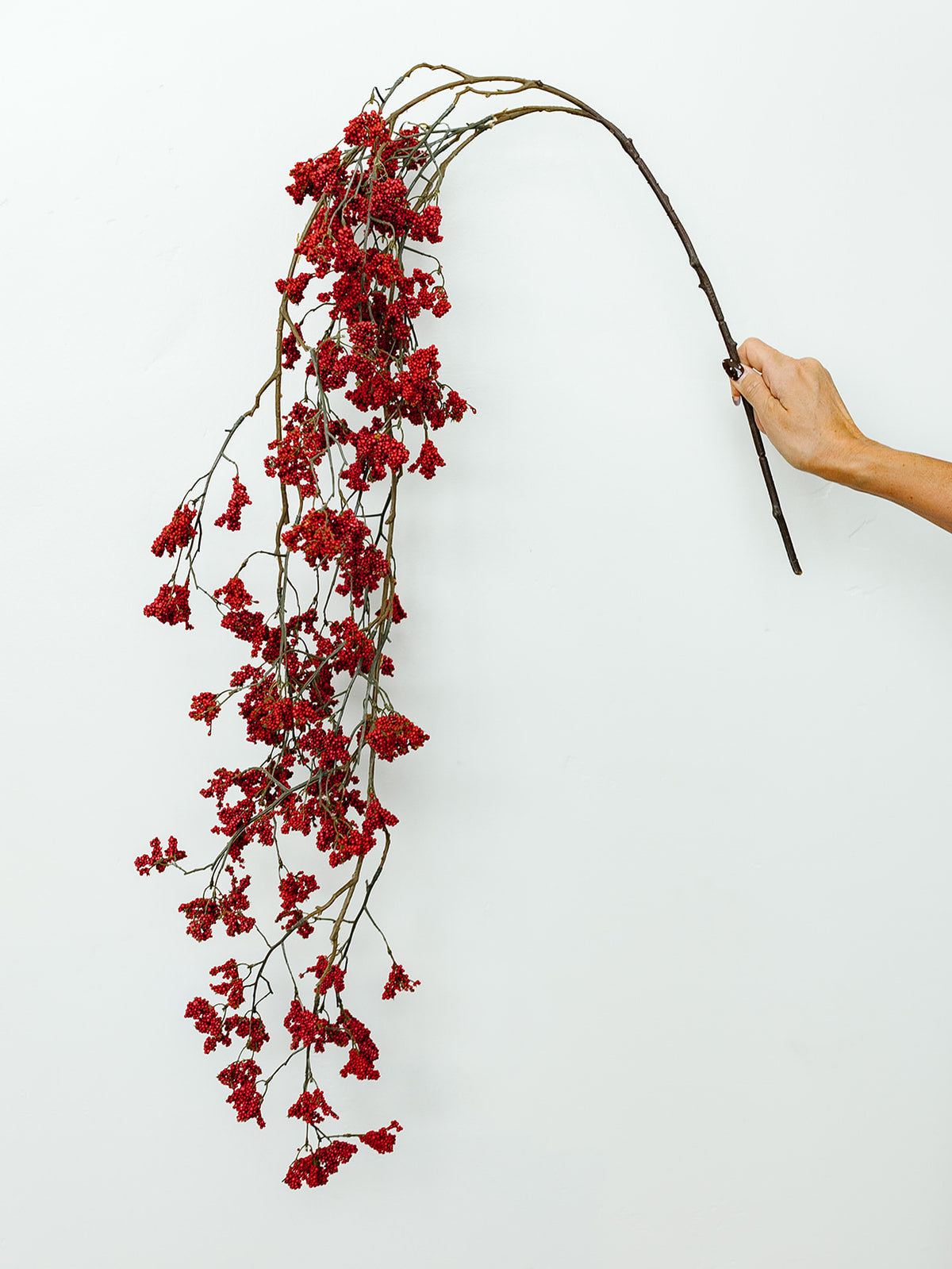 Red Mini Berry Hanging Spray - 55.5"