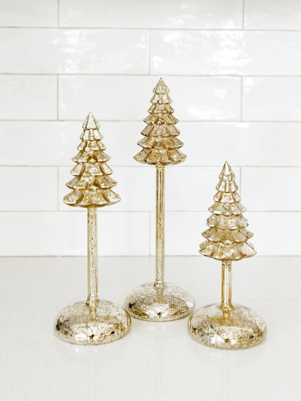 Gold Mercury LED Christmas Tree Finials with Timers - 3 Sizes (local pick up only on this item)