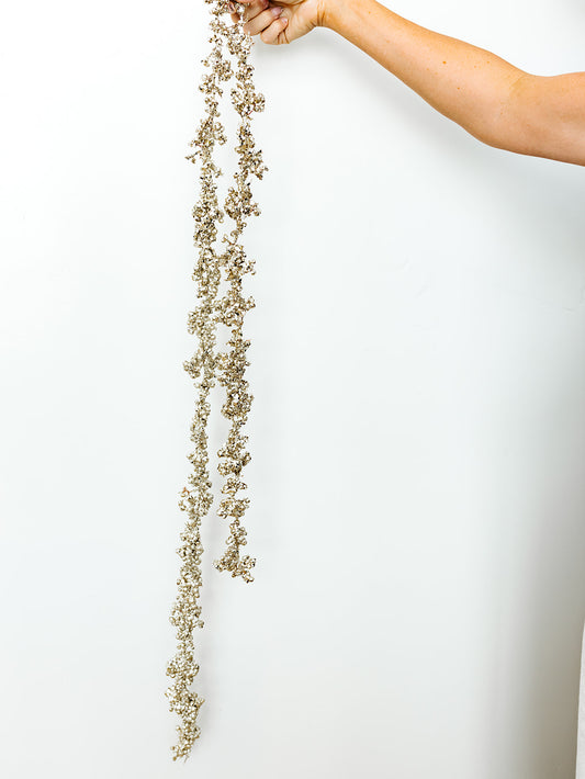 Champagne Glitter Garland - 72"