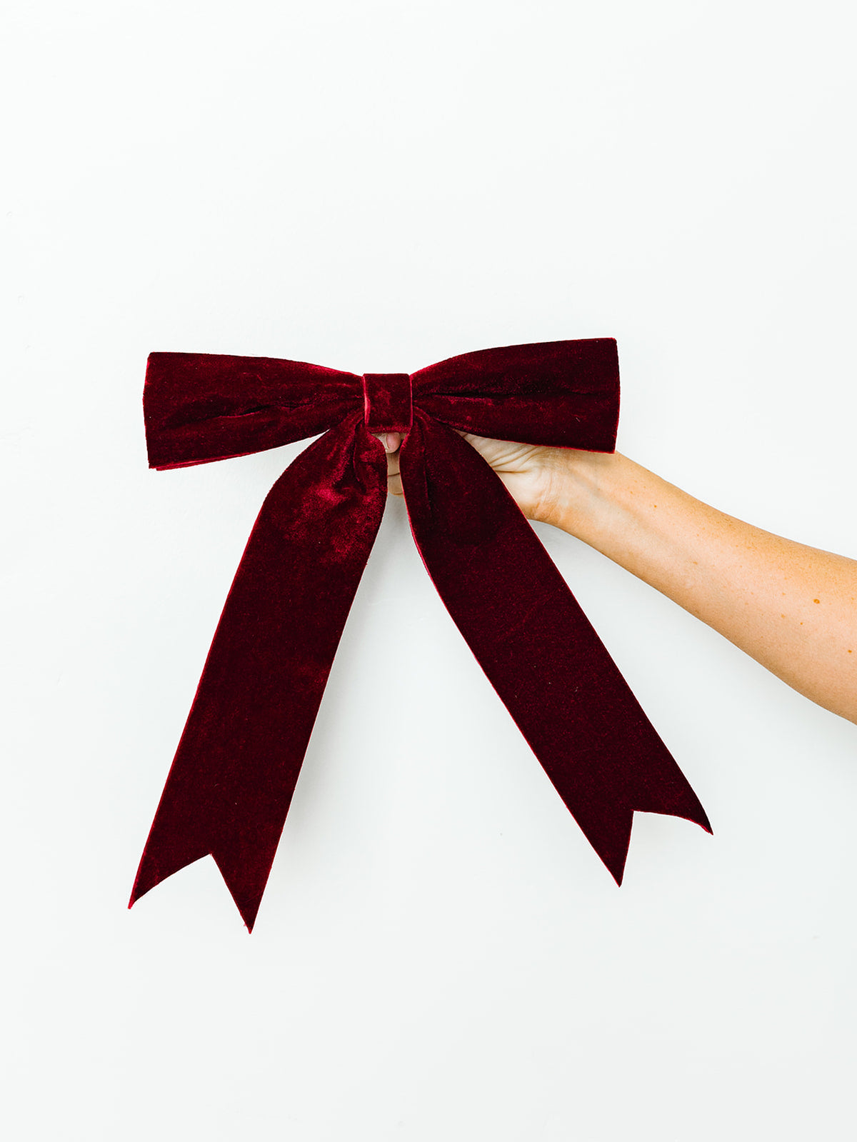 Burgundy Bow Ornament - 13"x13"