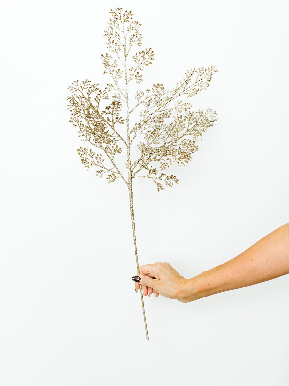 Gold Glittered Cedar Spray - 29"