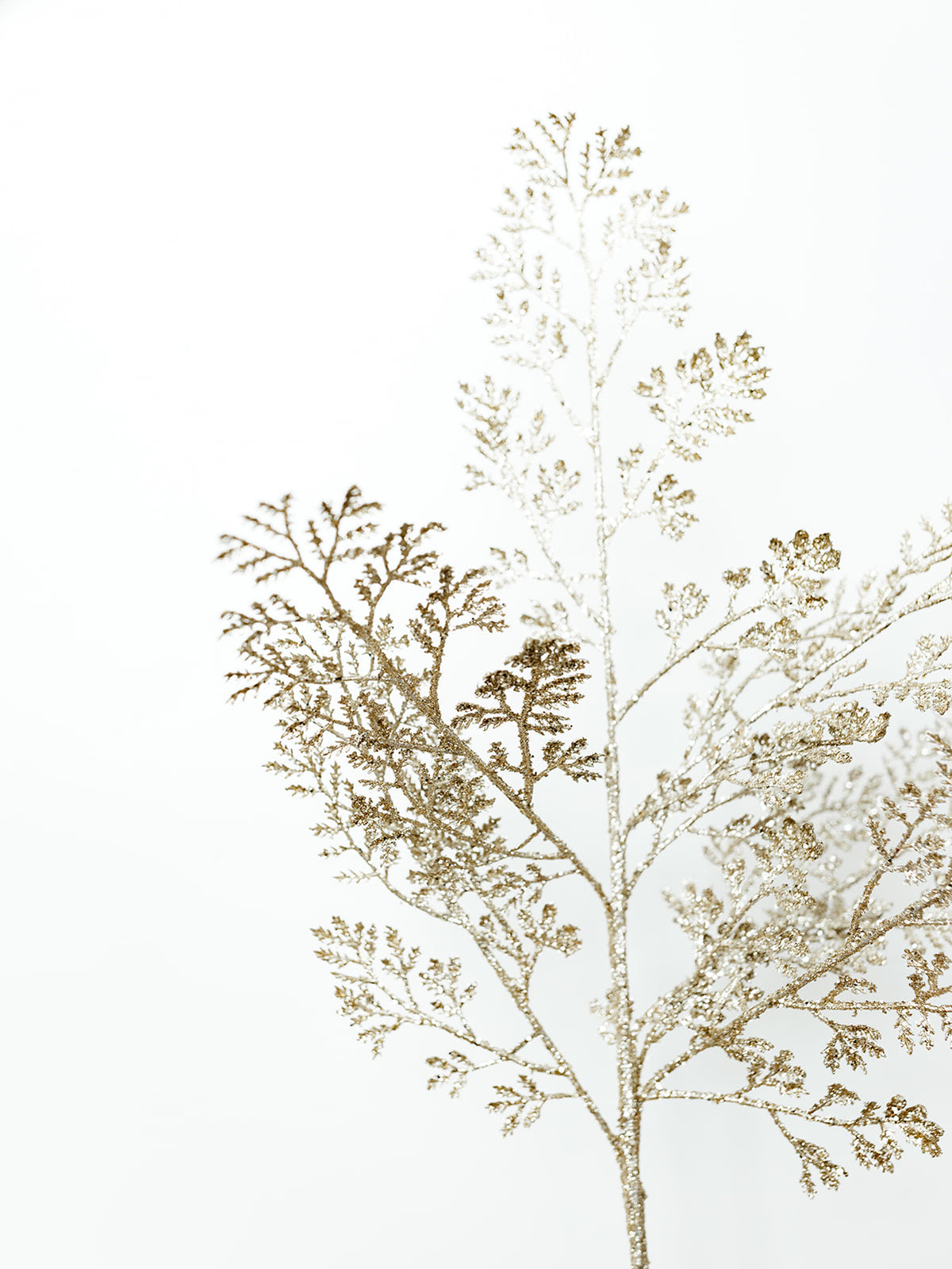 Gold Glittered Cedar Spray - 29"