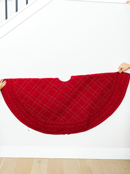 Ruby Christmas Tree Skirt - 54"