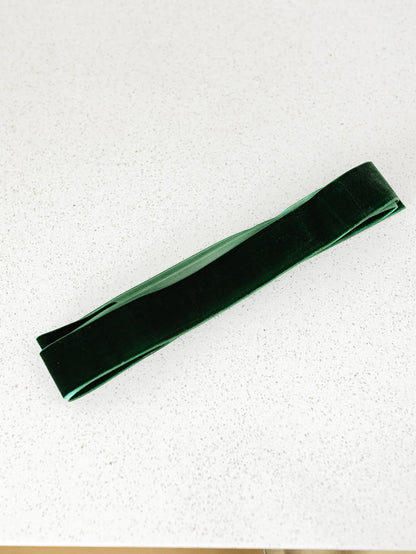 Hunter Green Woven Velvet Ribbon - 1.5"x5yds.