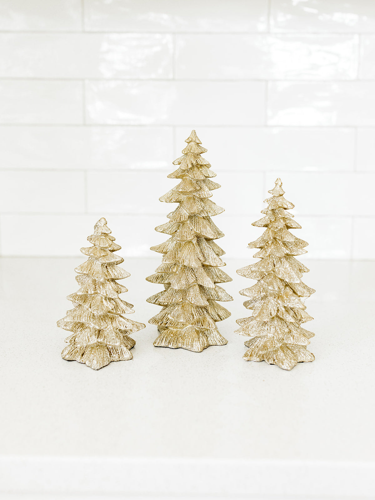 Gold Glittered Tree - 3 Sizes