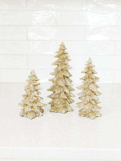 Gold Glittered Tree - 3 Sizes