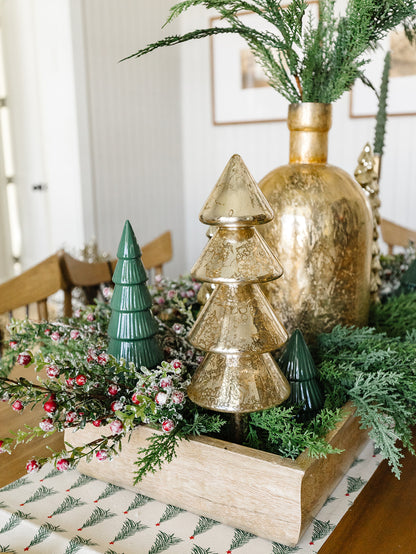 Noel Sparkle Tiered Spruce LED Gold Tree - 2 Sizes - Local pick up only