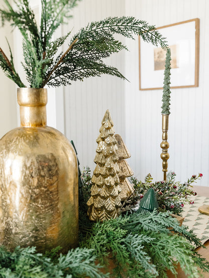 Mountain Pine Rotating LED Antique Gold Tree - 3 Sizes - Local pick up only