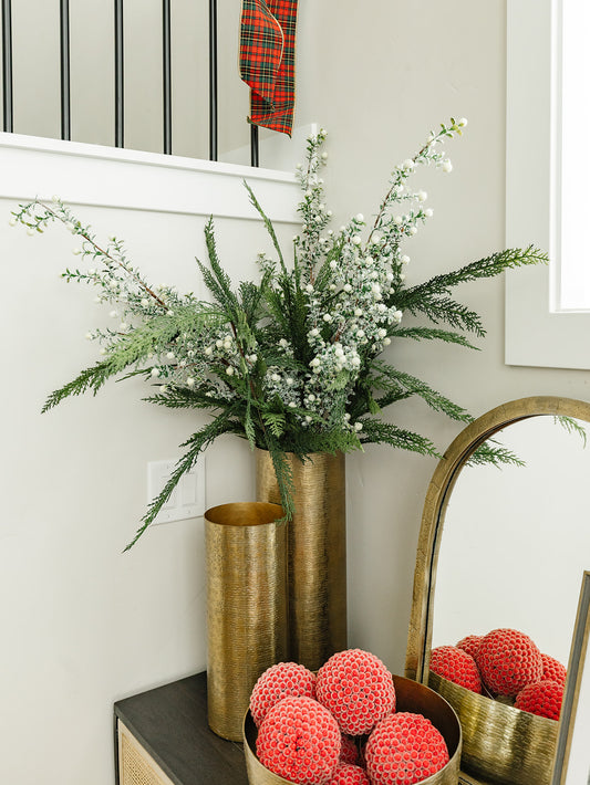 Textured Antiqued Gold Vase - 3 Sizes