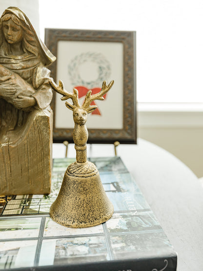 Brass Reindeer Bell - 3 Styles