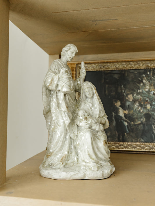 White Glitter Nativity
