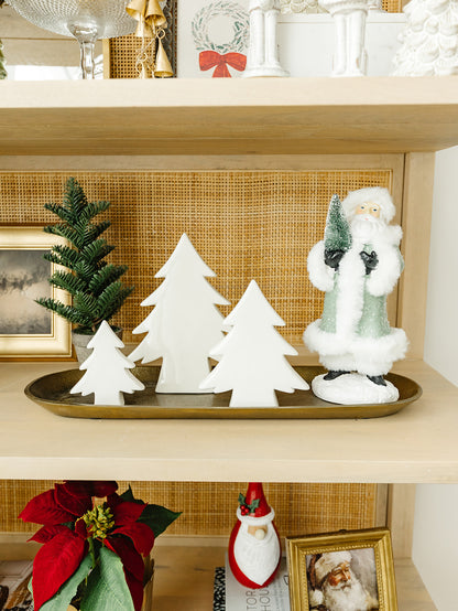 Teton White Ceramic Tree - 3 Sizes
