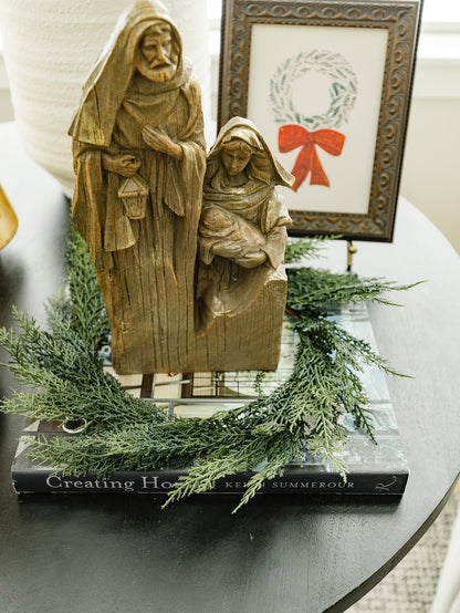 Natural Holy Family Nativity - 12.8"