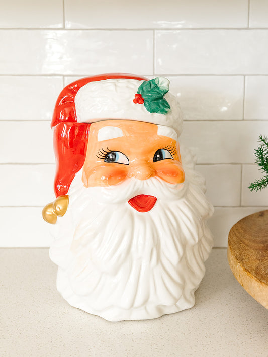 Retro Santa Cookie Jar