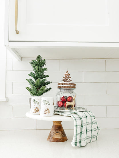 Holly Leaf Salt and Pepper Shakers - Set of 2