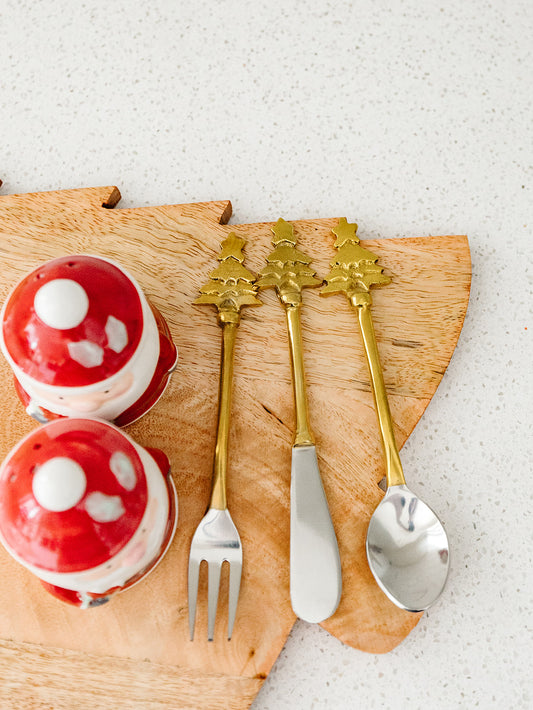 Appetizer Utensils with Tree - Set of 3
