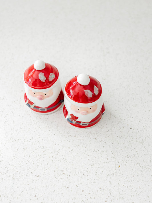 Santa Salt and Pepper Shakers - Set of 2