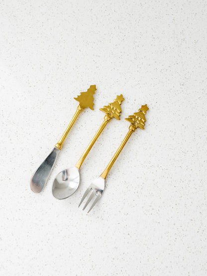 Appetizer Utensils with Tree - Set of 3