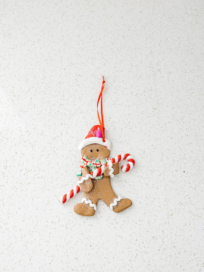 Gingerbread Cookie Ornaments - Set of 3
