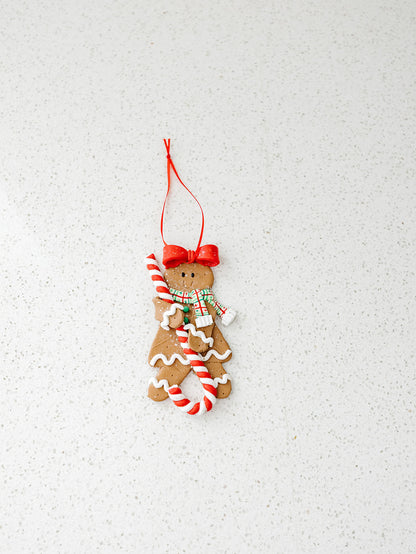 Gingerbread Cookie Ornaments - Set of 3