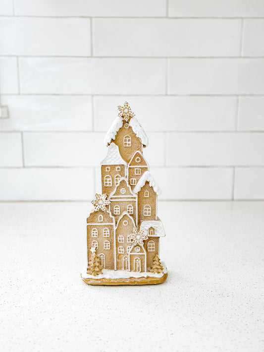 Snowy Gingerbread House - 8”